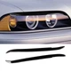 Вії на передні фари BMW 5 Series E39 1997-2003 S&T (чорний глянець) - изображение 2
