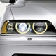 Вії на передні фари BMW 5 Series E39 1997-2003 S&T (чорний глянець) - изображение 4