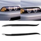 Вії на передні фари BMW 5 Series E39 1997-2003 S&T (чорний глянець) - изображение 8