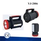 Ліхтар прожектор акумуляторний Yajia YJ 2886 + вбудований USB Power Bank IS3) (12886YJ01922) CLS55 - зображення 8