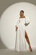 Платье Jadone Fashion Дилара L-XL белое - изображение 6