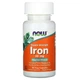 Железо, Iron, Now Foods, 36 мг, 90 капсул, (NOW-01444) - изображение 1