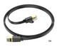 Патч-корд Hoco US07 General pure copper flat network cable (L-1M) Black - изображение 2