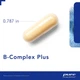 Витамин B (сбалансированная витаминная формула), B-Complex Plus, Pure Encapsulations, 60 капсул, (PE-00024) - изображение 3