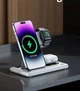 Док-станция 3в1 для iPhone X/11/12/13/Apple Watch/AirPods (white) - зображення 2