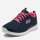 Жіночі кросівки для залу Skechers Graceful - Get Connected 12615W-NVHP 36 (6US) 23 см Чорні (190872893869) - зображення 7