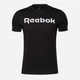 Футболка хлопковая длинная мужская Reebok Linear Re GJ0136 XL Черная (4064048052298) - изображение 6