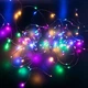 Гірлянда нитка роса світлодіодна крапля роси 20 LED 2 м роса на дроті, різнокольорова, на батарейках 2 шт АА (батарейки в комплект не входять), Bounce ar. 8723 - зображення 2