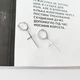 Срібні сережки без камінців (2144342) - зображення 3