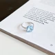 Серебряное кольцо с фианитами, вес изделия 3,15 гр (60001721) - изображение 3