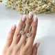 Серебряные серьги с фианитами (2144564) - изображение 4