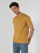 Футболка хлопковая длинная мужская Colin's CL1058584YLS 2XL Safran Yellow (8683197636522) - изображение 1