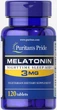 Мелатонин, Melatonin, Puritan's Pride, 3 мг, 120 таблеток (PTP-17903) - изображение 1