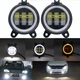 Протитуманні LED Фари круглі / Лінза з ДХО та поворотом / D87мм / 10-30V / 15W / 7000K / 2 шт - изображение 2