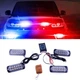 Страбоскоп Світлодіодний 12-24V / LED 4 Шт / 12 Режимів / Червоно-Синій (BS-1-4-12LED R+B) - зображення 1