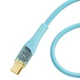 Кабель Essager Interstellar Transparent Design USB Type-C to USB Type-C 100W 1 м Blue (EXCTT1-XJ03-P) - изображение 2