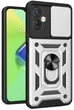 Чохол Camshield з кільцем-підставкою на Tecno Camon 19 Neo (CH6i) silver - зображення 1