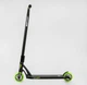 Самокат трюковой Best Scooter SCS-система пеги алюминиевый диск и дека Черно-зеленый (MT-60611) - изображение 2