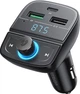 FM трансмітер модулятор Ugreen CD229 Bluetooth 5.0 Автомобільний зарядний пристрій Чорний - зображення 2