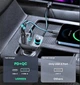 FM трансмітер модулятор Ugreen CD229 Bluetooth 5.0 Автомобільний зарядний пристрій Чорний - зображення 4