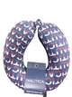 Подушка для подорожей Nautica Memory Foam Travel Pillow, Синій з червоно-білим принтом - зображення 1