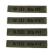 Нашивка "Группа Крови" тактическая для охраны и силовых структур 6622 2+ Олива TR_6622+2 - изображение 1