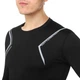 Спортивная компрессионная футболка мужская Zelart Heroe 510 размер 2XL (180-185 см) Black-White - изображение 5