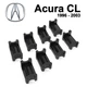 Ремкомплект ограничителя дверей Acura CL 1996 до 2003 фиксаторы вкладыши втулки сухари - изображение 1