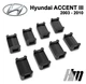 Ремкомплект ограничителя дверей Hyundai ACCENT (III) 2003 до 2010 фиксаторы вкладыши втулки - изображение 4