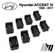 Ремкомплект ограничителя дверей Hyundai ACCENT (IV) 1995 до 2017 фиксаторы вкладыши втулки - изображение 4