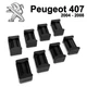 Ремкомплект ограничителя дверей Peugeot 407 2004 до 2008 фиксаторы вкладыши втулки - изображение 1