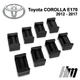 Ремкомплект ограничителя дверей Toyota COROLLA E170 2012 до 2017 фиксаторы вкладыши втулки - изображение 4