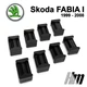 Ремкомплект ограничителя дверей Skoda FABIA (I) 1999 до 2008 фиксаторы вкладыши втулки - изображение 4