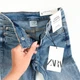 Джинсы ZARA 164 cм сине-голубой артикул Л565 - изображение 3