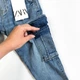 Джинсы ZARA 116 cм сине-голубой артикул Л554 - изображение 4