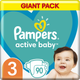 Pieluchy Pampers Active Baby Rozmiar 3 (Midi) 6-10 kg 90 szt (8001090949455) - obraz 1