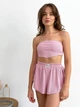 Жіночий трійка футболка шорти топ Ester Collection L-XL Рожевий - зображення 9