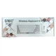 Беспроводная клавиатура mini и мышь keyboard 5263 + приёмник Белая - изображение 9