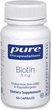 Біотин, Biotin, Pure Encapsulations, 8 мг, 60 капсул, (PE-00681) - зображення 1