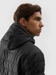 Куртка демисезонная с капюшоном мужская 4F Down Jacket M245 4FAW23TDJAM245-20S S Черная (5904698505432) - изображение 6