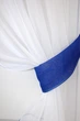 Кухонні штори VR-Textil № 091к з ламбрекеном і підв'язками синій 260х170 см (59-548) - зображення 3