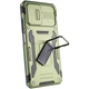 Ударопрочный чехол Camshield Army Ring для Xiaomi Poco X5 Pro 5G / Note 12 Pro 5G Оливковый / Army Green Без бренда - изображение 4
