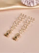 Набір кафф 12 штук біжутерія сережки золотисті Fashion Jewelry (II) 18970 - зображення 5