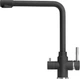 Смеситель кухонный c подключением к фильтру GRANADO Badalona Lux Black Shine GZ0401L - изображение 2