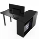 Стол игровой геймерский угловой Comfy-Home Kano-2 Zeus ламинированная ДСП Черный - изображение 4