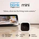 IP камера видеонаблюдения Amazon Blink Mini 1080P HD Indoor Smart Security 2 МП Белый (468216) - изображение 2