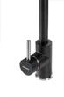 Смеситель кухонный GRANADO Oviedo Lux Black Shine GZ0201L - изображение 4