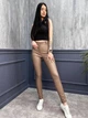 Жіночі шкіряні штани Fashion з кишенями 48 мокко - зображення 1