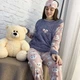 Пижама тёплая Bomewear с маской Серо-розовая L (48-50) - изображение 2