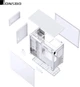 Корпус Jonsbo D41 MESH White - изображение 16